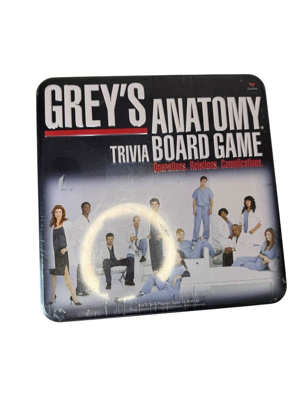 Grey's Anatomy Trivia Board Game Collectors Tin Box 2007 Edition NIB Sealed
